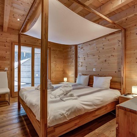 Chalet Flocon De Neige - Jacuzzi - Sauna La Tzoumaz Exterior photo