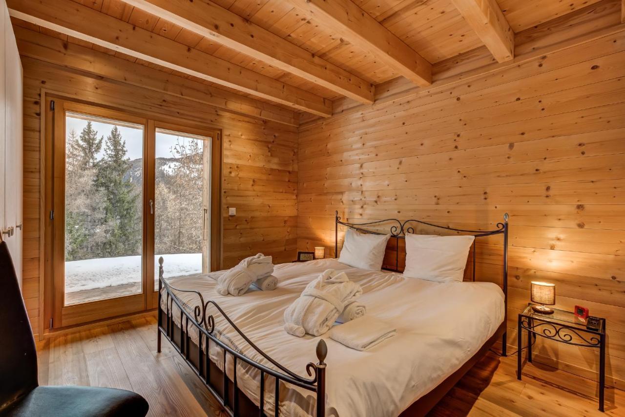 Chalet Flocon De Neige - Jacuzzi - Sauna La Tzoumaz Exterior photo